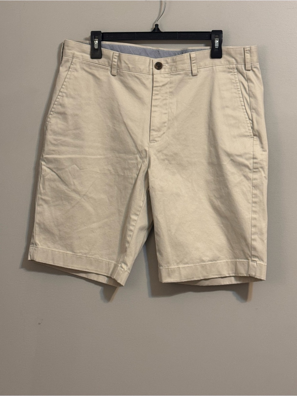 Brooks Brothers 1818 Men’s W36 Beige Stretch Chino Shorts 10” Inseam